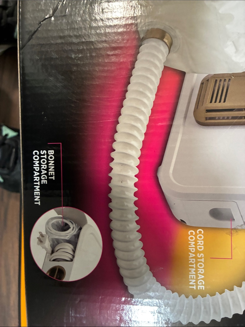 Gold N Hot White & Gold Professional Soft Bonnet Hair Dryer - Picture 4 of 5